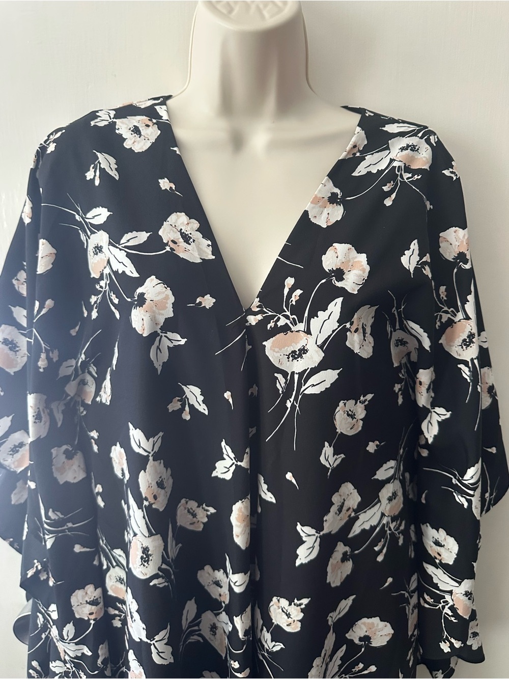Ralph Lauren Black Sheer Floral Blouse - Picture 5 of 9